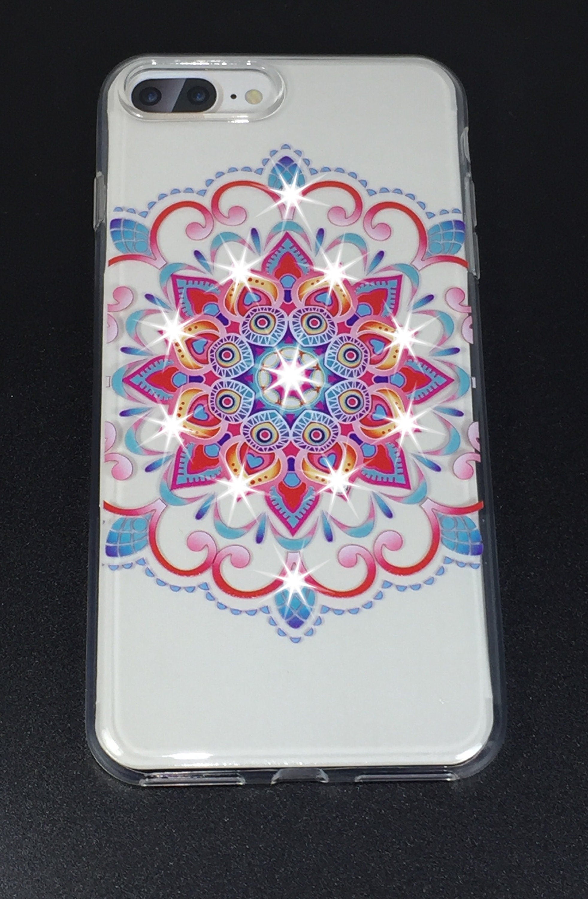 Apple iPhone 7+ / 7 Plus Mandala Series Slim High Quality Crystals Case